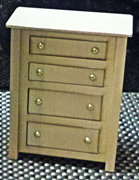 (image for) Dresser (4 drawer) 1" scale - Click Image to Close