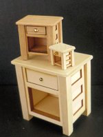 (image for) Night Stand 1/2" Scale - Cherry or Maple