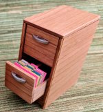 1" 2 Drawer File Cabinet Kit with File Folders