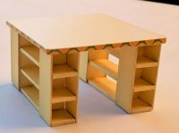 (image for) 1/2" Work Table with Shelves and Cubbies- KIT
