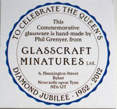 1" Scale Commemorative Plate - Queens Diamond Jubilee